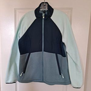 All In Motion Polartec Fleece ZipFront Jacket with Contrast Poly Chest Placket